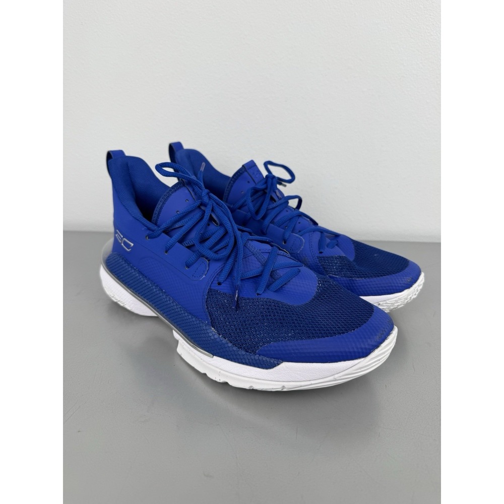 Under Armour Team Curry 7 Mens 11.5 Royal Blue Basketball‎ Shoes 3023838-407 NBA